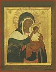 Икона Божией Матери «Коневская» (Голубицкая), 14 век (Афон)