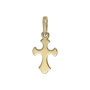 324 Крестик, желтое золото 585 пробы