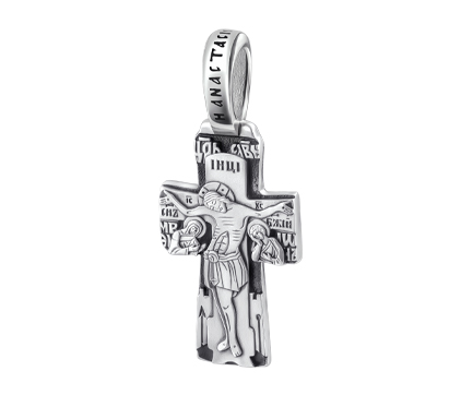 1017 Крест «Воскресение Твоё славим», серебро 925 пробы