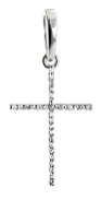 Крест, белое золото 585 пробы, 31 бриллиант
