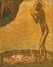 Икона. Святой Василий Блаженный, 18 век