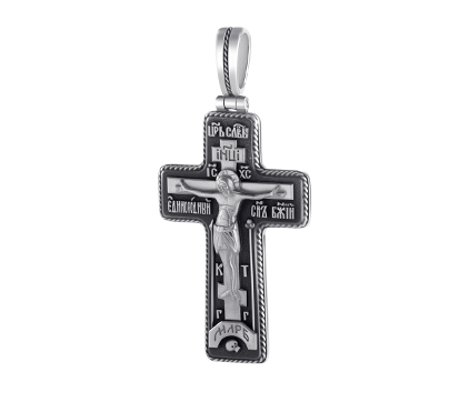 711 Крест «Аз есмь Свет миру», серебро 925 пробы