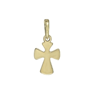 323 Крестик, желтое золото 585 пробы